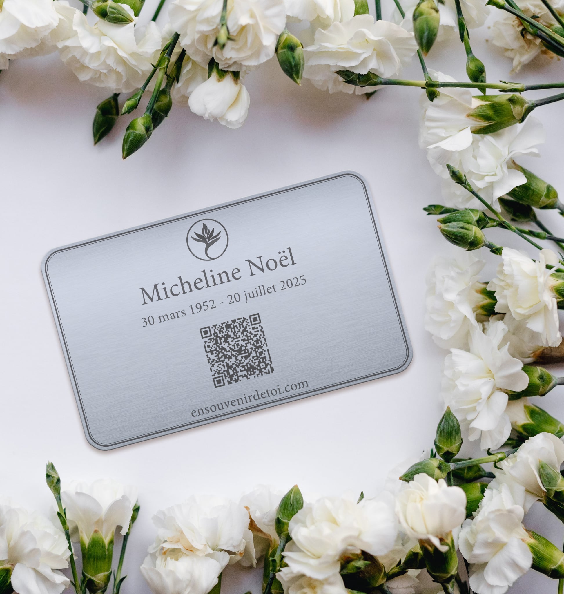 Plaque commémorative En Souvenir de Toi